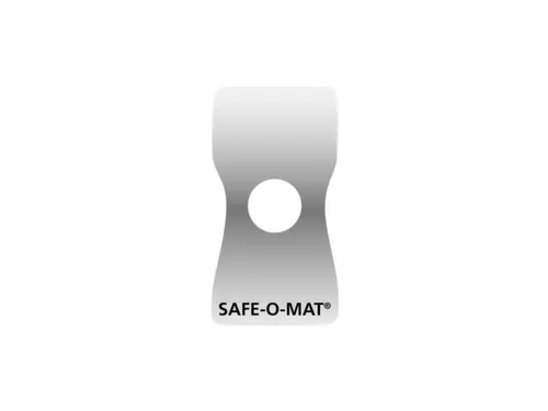 nummerbord,v. Safe-O-Mat,achterzijde zelfklevend,HxB 79x45mm,kunststof