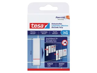 Dubbelzijdige powerstrip Tesa tegels en metaal 3kg - 1