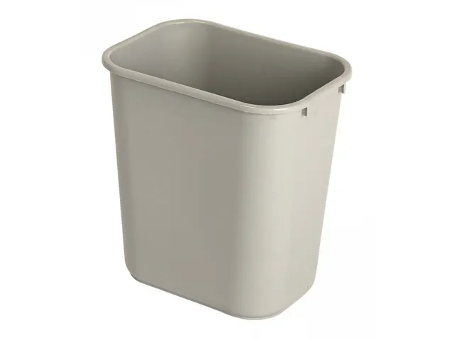 Rechthoekige Afvalbak 27 Liter Grijs