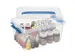 Q-line opbergbox 6L transparant blauw - 30x20x14,5cm
