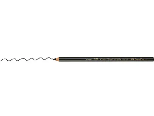 Faber Castell Pitt Monochrome Houtskoolpotlood Zwart Zacht