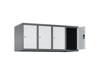 opzetkast,v. locker,4vak.,vak B 300mm,HxBxD 500x1200x500mm,vleugeldeur - 2