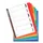 Tabbladen Exacompta A4 Extra Breed 11-Gaats 6-Delig Karton Assorti