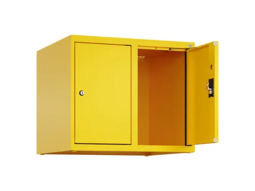 opzetkast,v. locker,2vak.,vak B 300mm,HxBxD 500x600x500mm,cilinderslot