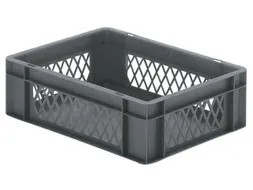 Euronorm-Stapelbak 4.5l Hxlxb 50x400x300mm Wanden Open Grijs