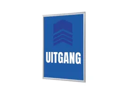 Kliklijst A1 complete set met print "UITGANG" Blauw
