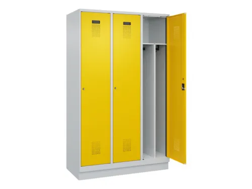 locker voor scheiding van kleding,HxBxD 1950x1200x500mm,3vak