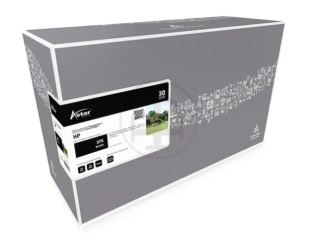As20008 Astar Hp 37X Lj Cartridge Zwart Rebuilt 25.000Pag Chip
