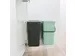Inbouwafvalemmer Sort & Go 2x12 Liter Jade Donkergrijs