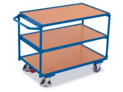 Tafelwagen 250kg 850x500mm 3 Etages Houten Plaat Horizontale Beugel