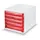 ladeblok,5lade(n),HxBxD 250x265x340mm,kunststof,wit