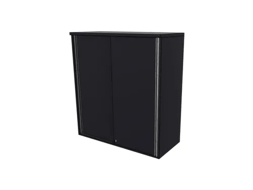 opzetkast,v. schuifdeurkast,HxBxD 1070x1200x445mm,schuifdeur,CC-zwart