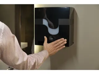 Handdoekautomaat Celtex Megamini E-Control zwart automatisch - 9