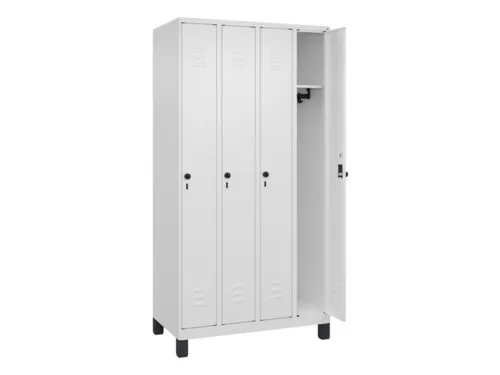 locker,HxBxD 1950x1000x500mm,4vak,vak B 250mm,draaigrendel,voeten