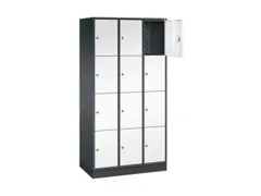 lockerkast,HxBxD 1950x920x500mm,3x4vakken,cil.-slot,sokkel