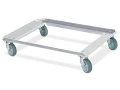 Rvs Onderwagen Euronormbakken 250kg Laadvlak 800x600mm Open Frame