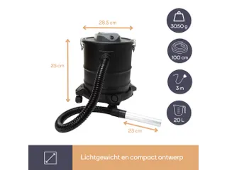 Aszuiger 1200W 20 Liter Met Wielbasis - 13