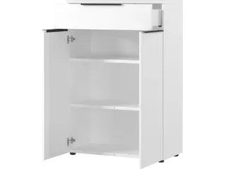 dossierkast,HxBxD 120x810x400mm,2xhouten vloer,2ordnerhoogte,romp wit - 2
