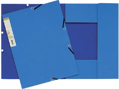 Elastomap Exacompta Forever A4 3 kleppen 380gr karton Lichtblauw