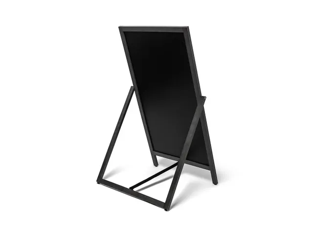 Krijtstoepbord Houten A-Bord Flip 55x105cm Zwart