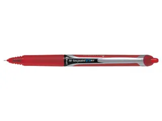 Rollerpen Pilot Hi-Tecpoint V7 RT 0.7mm Medium punt Rood - 1