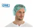 PP non woven haarnet groen 53cm bouffant cap maat L 10x100 Stuks