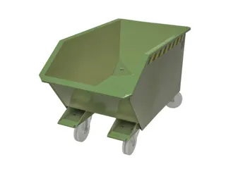 Kiepbak voor spaanders,HxLxB 580x1440x680mm,0,3m³,draagverm. 750kg - 3