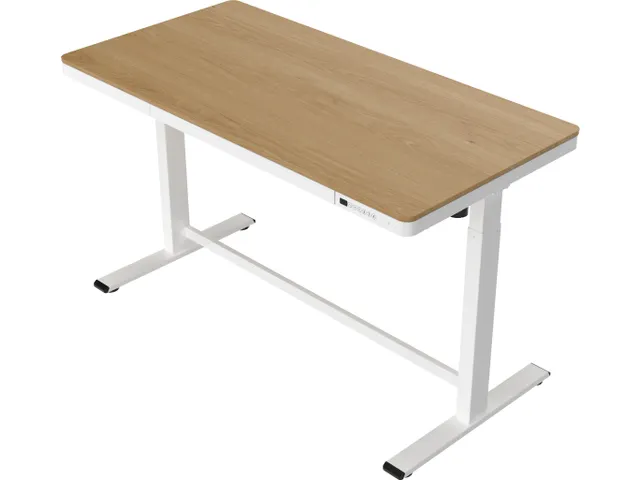 Zit-Sta Werkplek 140cm Whitewash eiken Elektrisch Verstelbaar