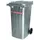 container,240l,HxBxD 1060x580x730mm,deksel staal,romp vuurverzinkt