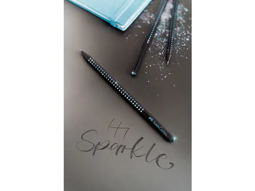 Potlood Faber-Castell Grip Sparkle Midnight 3 kokers elk 48 potloden