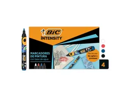 Paintmarker Bic Intensity assorti 4 stuks