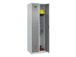 locker,HxBxD 1850x600x500mm,2vak,vak B 300mm,cil.-slot,staand op vloer