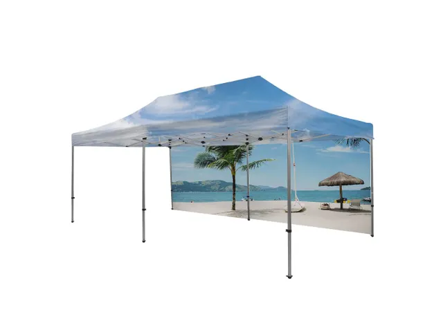 Wand voor Tent Alu 3x6 meter met Eigen print Enkelzijdig Binnenzijde