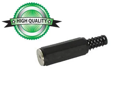 Vrouwelijke 2.5mm Stereo Jack - Plastic Zwart