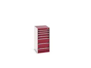 ladekast HxBxD 1000x525x650mm 7laden romp RAL7035 front RAL3004 - 7
