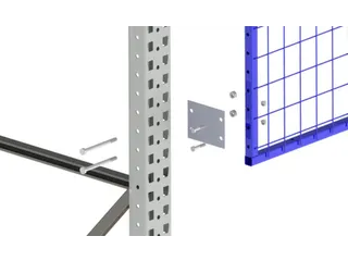 Bevestigingsset V. Gaasachterwand,V. Palletstelling,Staal Verzinkt - 1