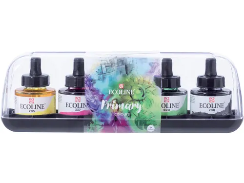 Ecoline waterverf, 30 ml, 5 primaire kleuren