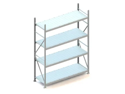 Breedvakstelling Basisveld 2500x1800x650mm 4 Stalen Legborden 600kg