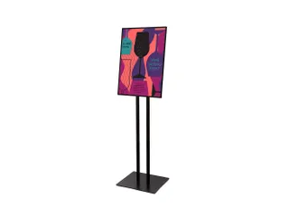 Verlicht Menustandaard LED Slide In A2 Zwart - 1