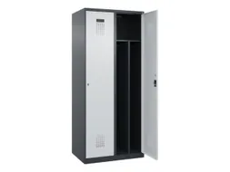 locker voor scheiding van kleding,HxBxD 1850x800x500mm,2vak