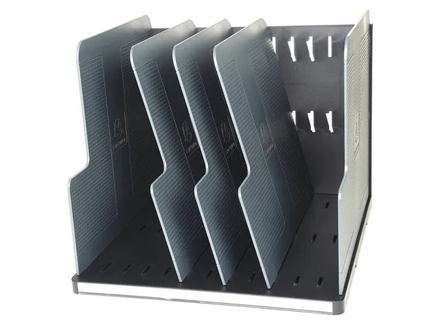 MODULOTOP sorteermodule vertikaal met 5 tabbladen ECOBlack