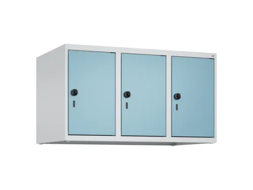 opzetkast,v. locker,3vak.,vak B 300mm,HxBxD 500x900x500mm,draaigrendel