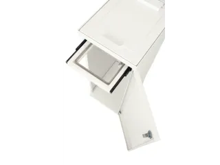 Modulaire Afvalbak met Deur en Zakhouder 55 Liter Wit - 4