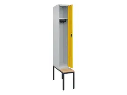 locker met bank,HxBxD 2120x300x815mm,1vak,vak B 300mm,cilinderslot