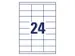 etiket Avery ILK 70x33,8mm 100 vel 24 etiketten per vel wit