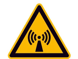 Waarschuwingsbord,Waarschuwing: Niet-Ioniserende Straling,Sticker