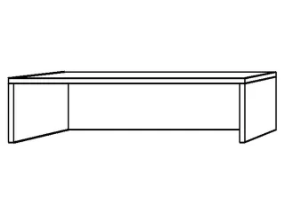 opzetvitrine,HxBxD 350x1200x320mm,hout,esdoorn,slijt- en krasvast - 2