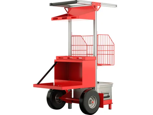 bhv-wagen,draagverm. 51,2kg,PU-banden,HxBxD 1147x570x636mm,aluminium