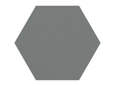 Prikbord Zeshoek Grijs Kleur 2162 Bulletin Paneel Ø 60cm frameloos