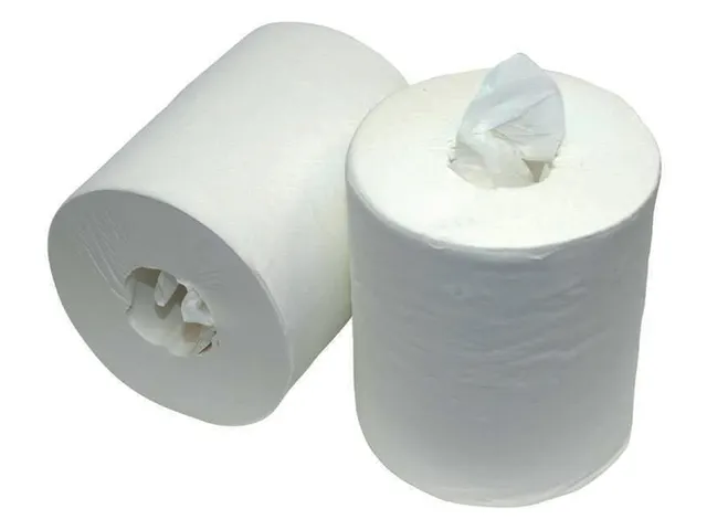 Poetsrol Budget Midi 1-laags 21,5xØ19cmx275m 6 rollen Wit
